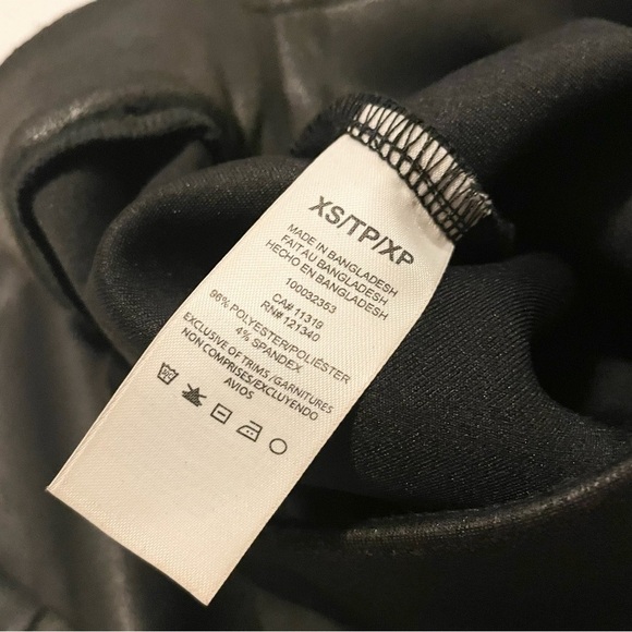 Dynamite Black Faux Leather Leggings Size XS - Picture 9 of 16